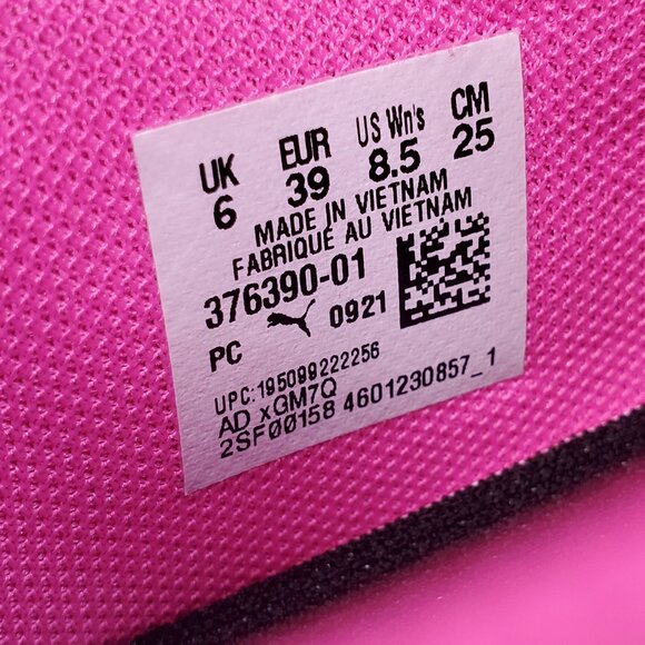 Puma Fuse X BFB Shoes Women's 8.5 Pink Black Training Gym Athletic Sneakers NEW - Picture 9 of 9